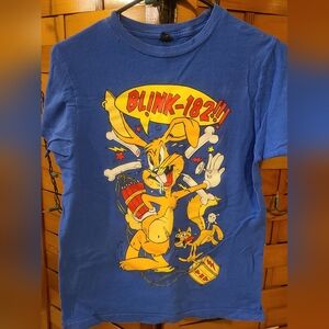Blink-182 Cartoon Rabbit & Squirrel Dynamite TNT Band Shirt